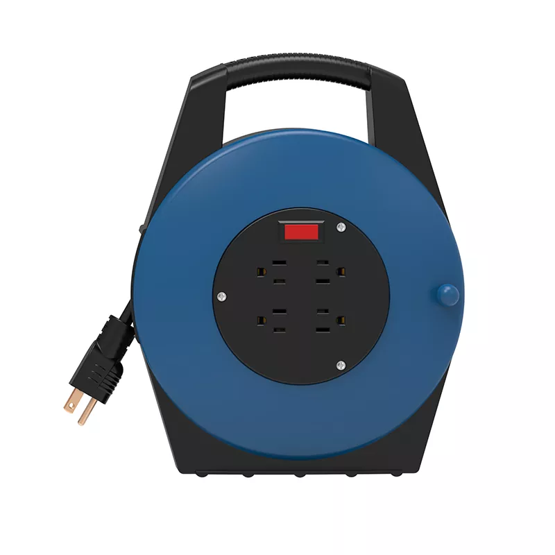 4 Outlets Usb Plastic Cord Reel 46ft